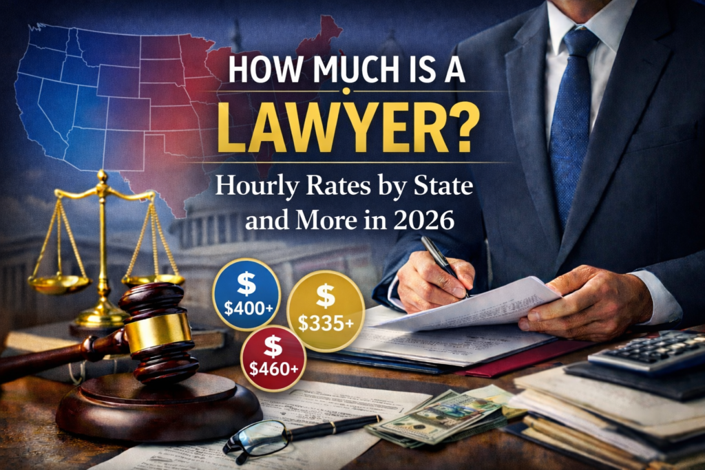 How much is a lawyer? Hourly rates by state and more in 2026