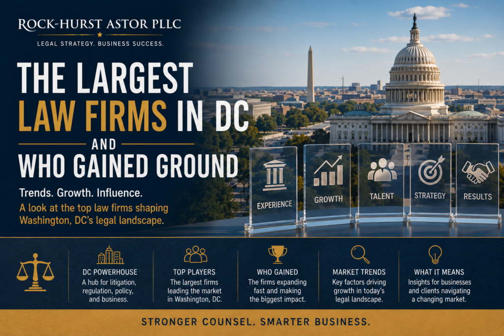 The Largest Law Firms in DC and Who Gained Ground