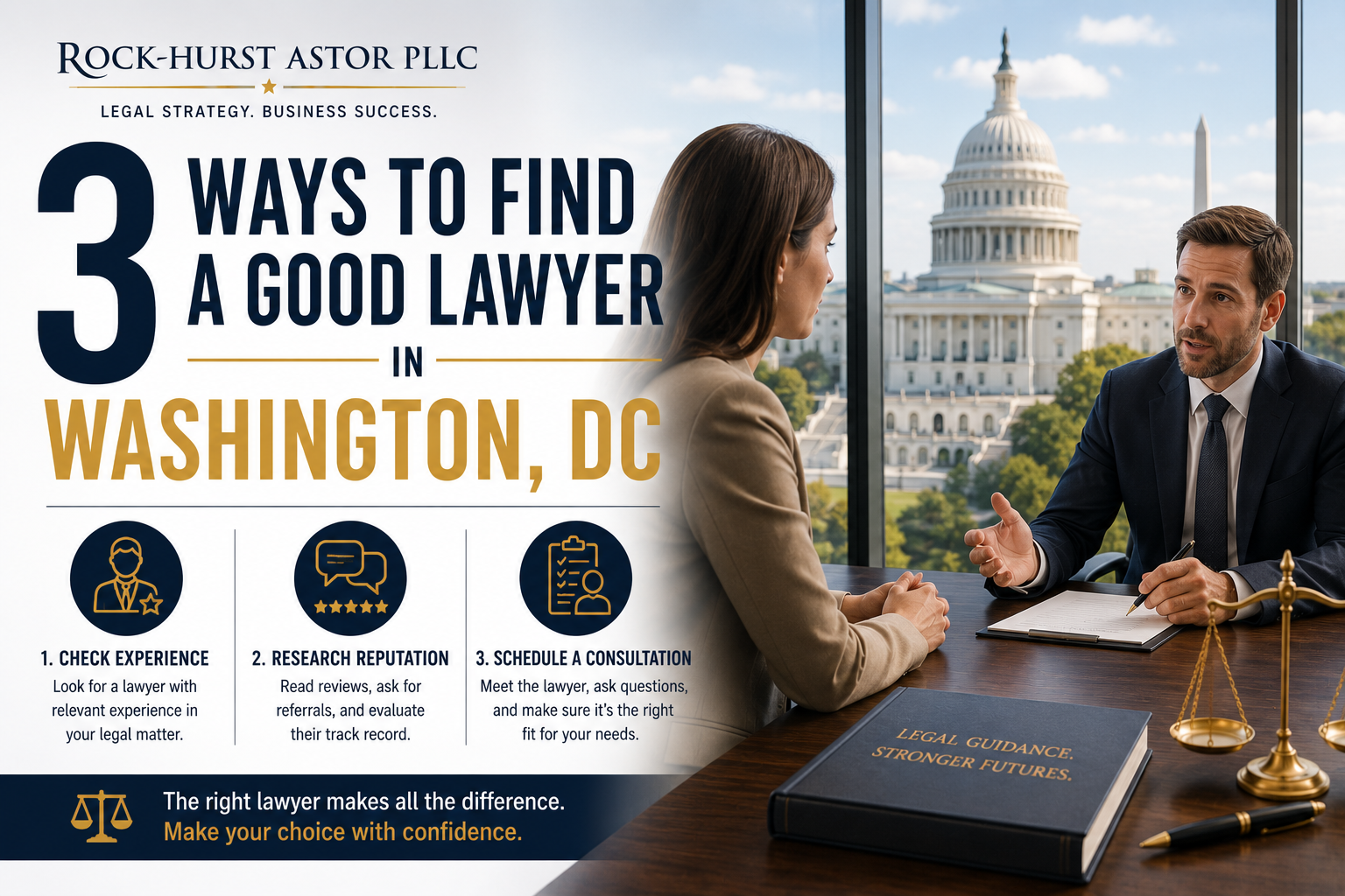 3 Ways to Find a Good Lawyer in Washington, DC