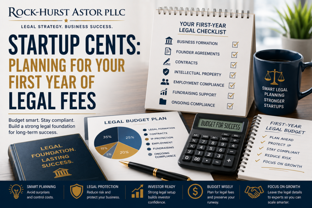 6. Startup Cents: Planning For Your First Year Of Legal Fees